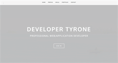 Desktop Screenshot of developertyrone.com